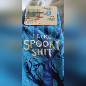 BNWT "I like spooky shit" socks